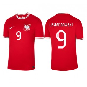 Poljska Robert Lewandowski #9 Gostujuci Dres SP 2022 Kratak Rukavima